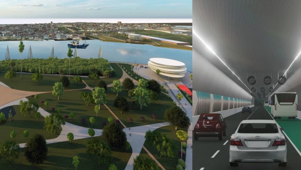 Confira fotos do projeto do túnel imerso que ligará Itajaí e Navegantes