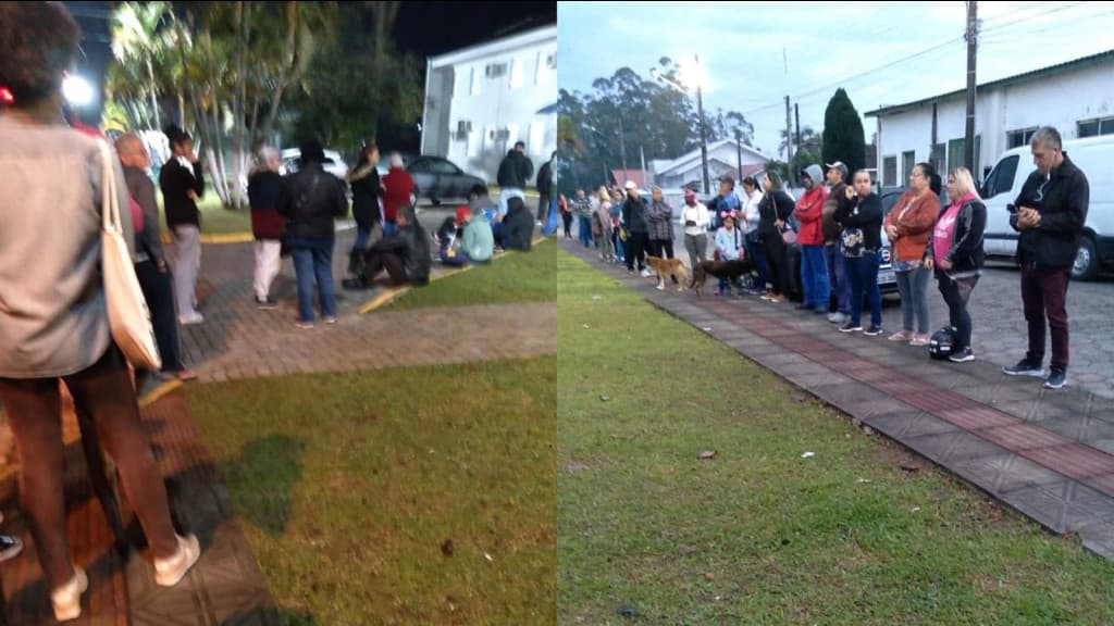 “Descaso”: moradores de Tijucas denunciam longas filas em postos de saúde