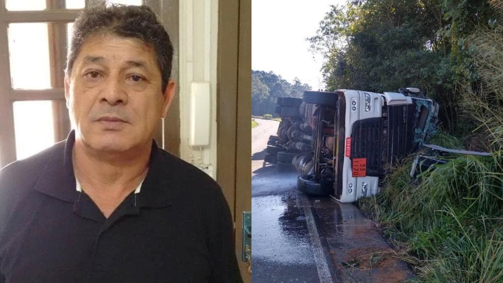 Trabalhador morre após tombamento de caminhão na SC-157