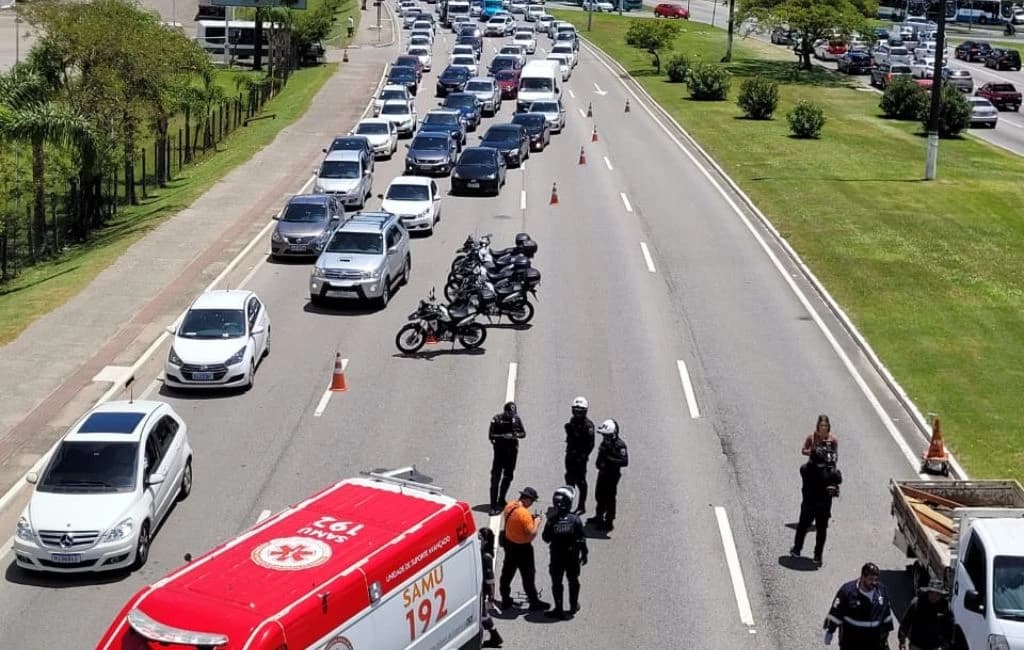 Motociclista morre em grave acidente de trânsito em Florianópolis