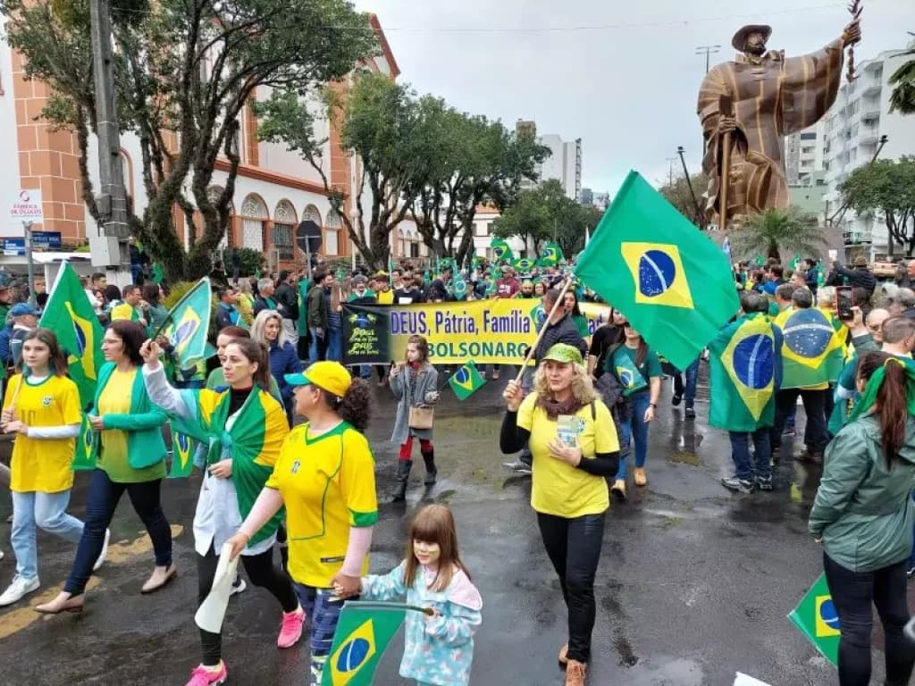 Dia da Independência em SC é marcado por atos em apoio a Bolsonaro