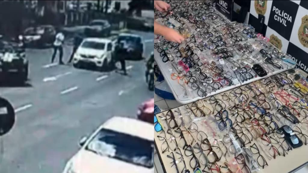 VÍDEO: Criminoso é preso após furto milionário em ótica de Joinville