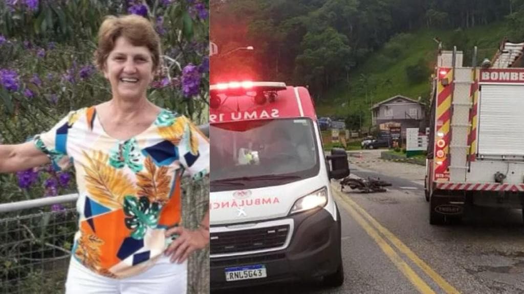 Identificada idosa que morreu após acidente entre duas motos, em Brusque