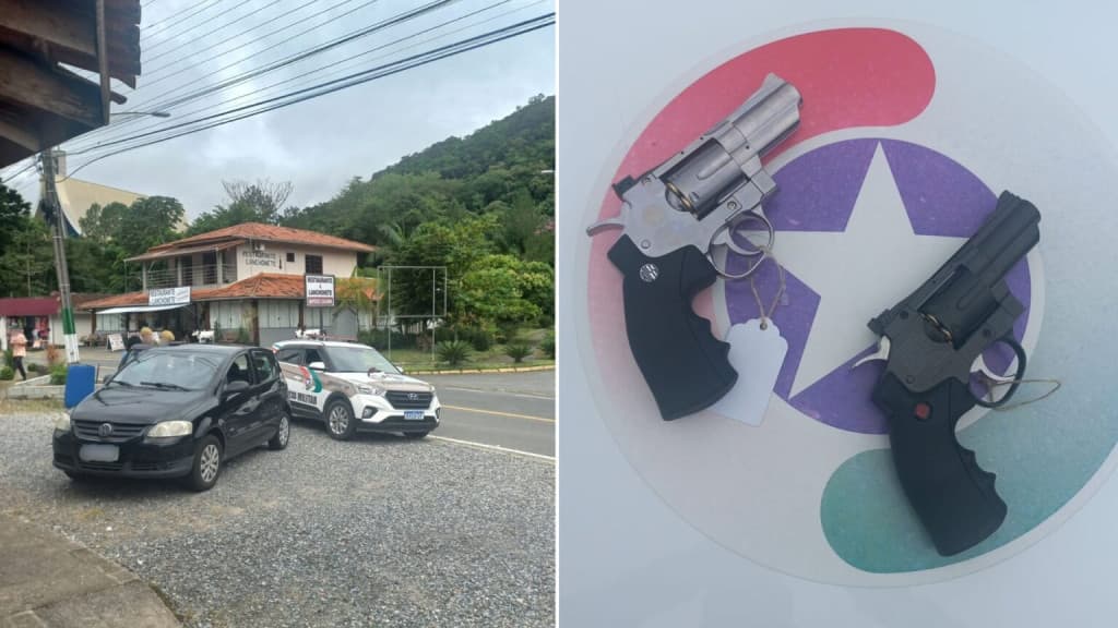 Armas são furtadas e recuperaras no mesmo dia em Nova Trento