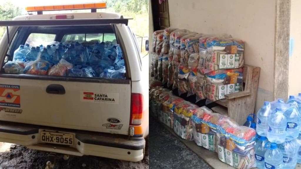 Governo de SC manda “missão humanitária” com água e cestas básicas para indígenas