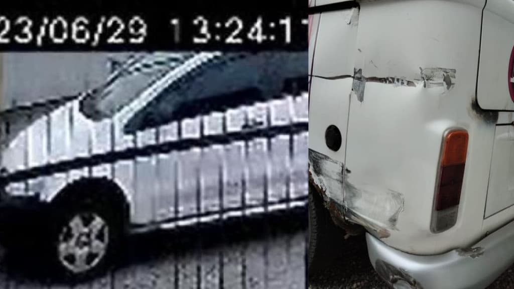 Dona de lavanderia tem Kombi amassada por veículo fujão em Tijucas