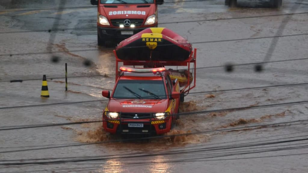 Alerta vermelho para a Grande Florianópolis: chuva intensa e deslizamentos