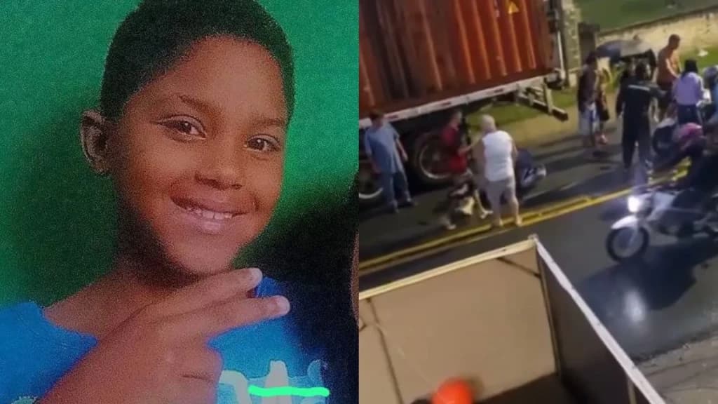 Criança morre após motocicleta colidir em caminhão estacionado, em Navegantes
