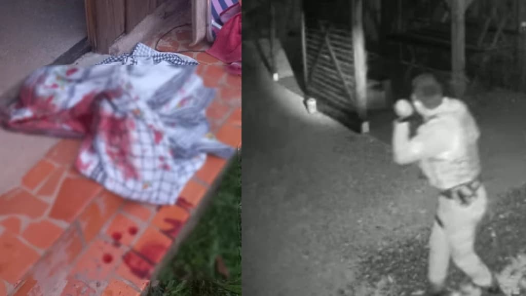 Homem surta e tenta matar esposa  com golpes de facão no Vale do Rio Tijucas