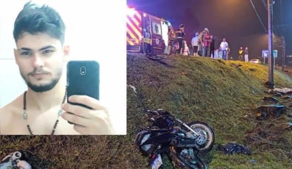 Motorista bêbado mata jovem motociclista na SC-108