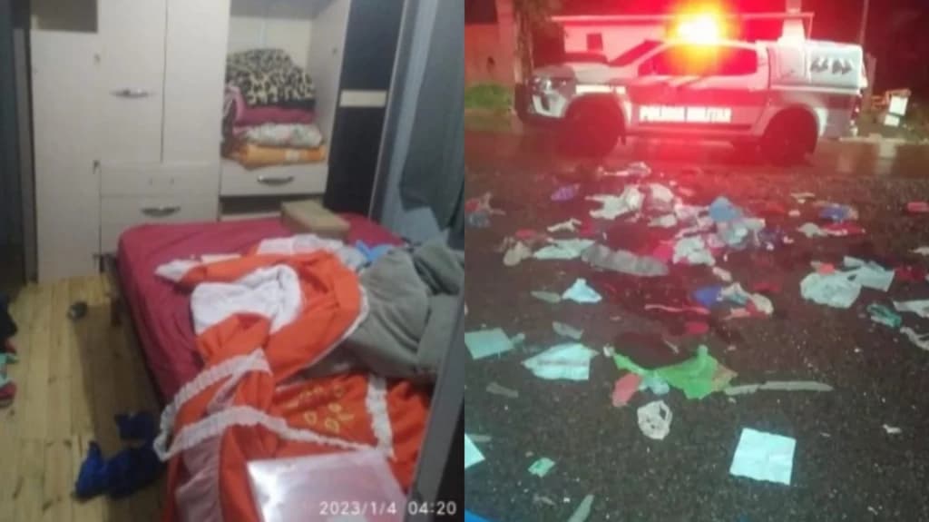 Esposa é agredida após ser flagrada traindo marido na cama onde dormiam