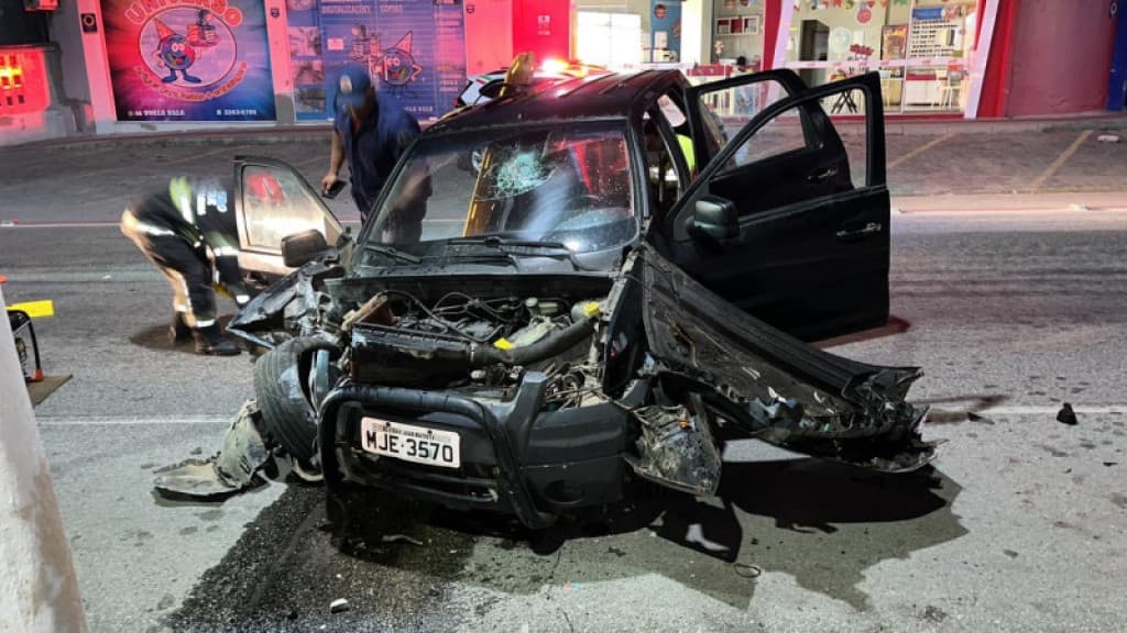 VÍDEO: Câmeras registram o momento exato de grave acidente em Tijucas