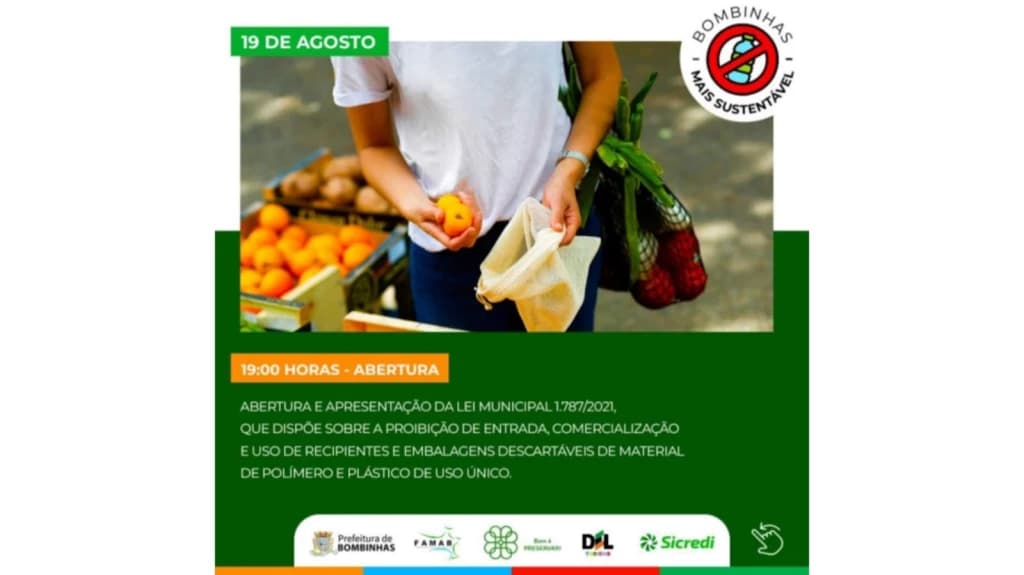 Evento Bombinhas mais sutentável acontece nos dias 19 e 20 de agosto