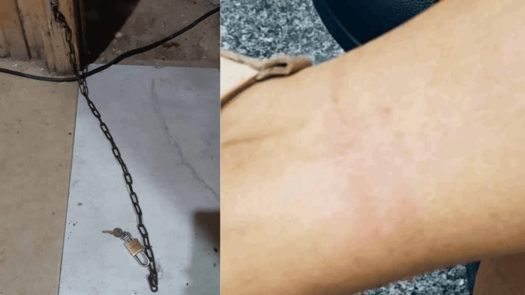 Pai é preso após acorrentar filha de 14 anos que fugiu com namorado
