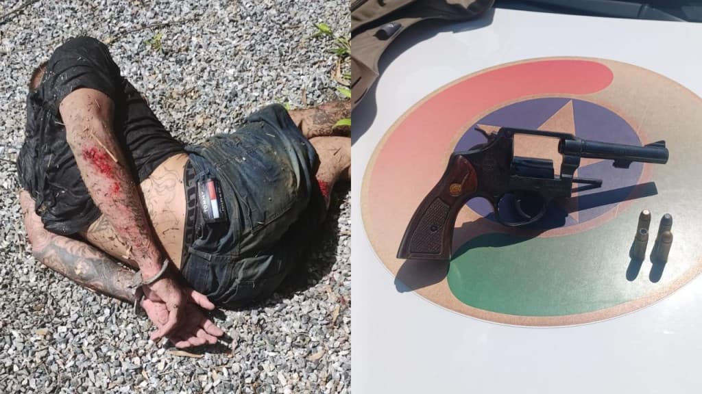 Bandido com tornozeleira eletrônica  é baleado pela PM durante assalto