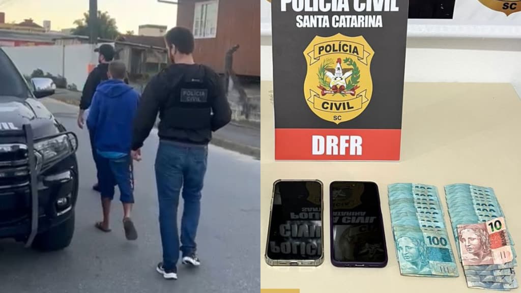 Bandido é preso em Camboriú após furto de R$ 60 mil em lotérica de Blumenau