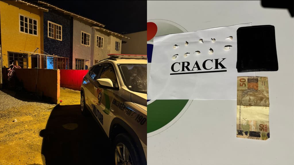 Homem é preso com crack pronto para a venda em São João Batista