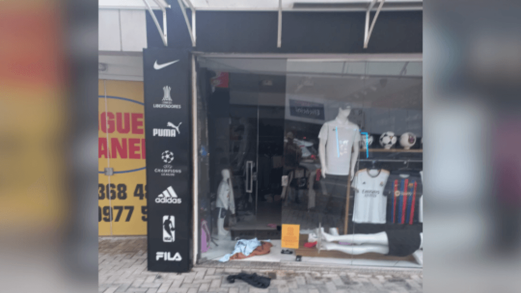 Loja de roupas é furtada em Itapema