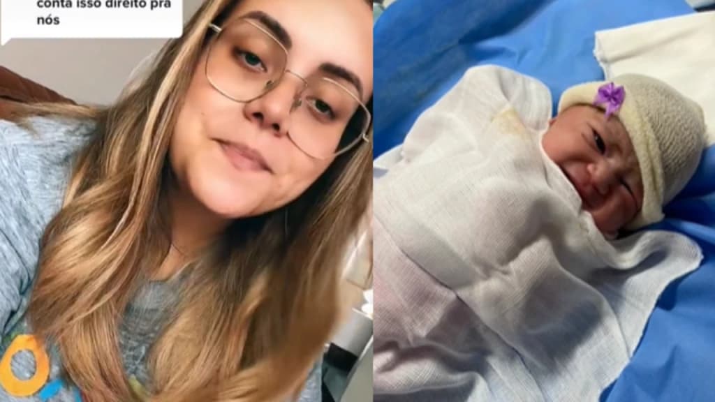 Mulher vai a hospital com gases e descobre estar em trabalho de parto