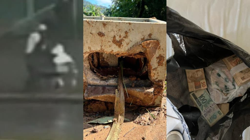 Ladrão invade residência e carrega cofre com mais R$ 200 mil em carrinho de mão