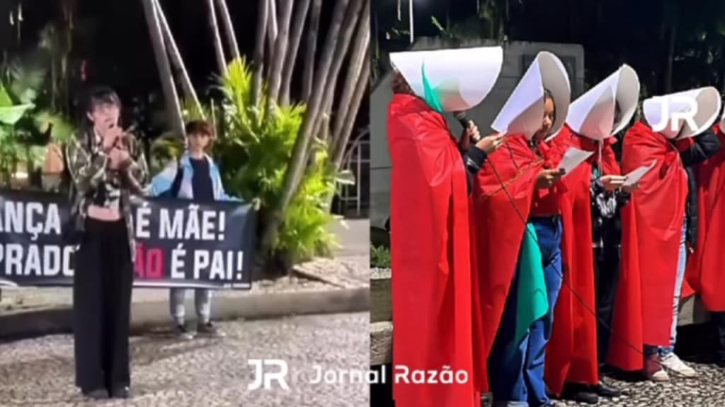 Protesto em Santa Catarina: Mulher trans defende o direito ao aborto para “todes que gestam”