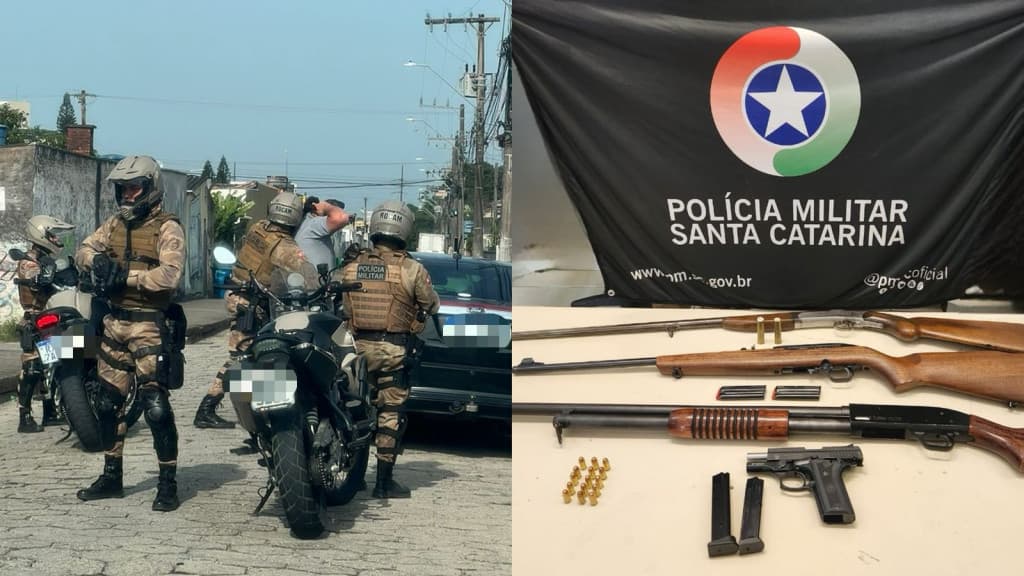 PM intercepta carregamento de armas para facção em Florianópolis