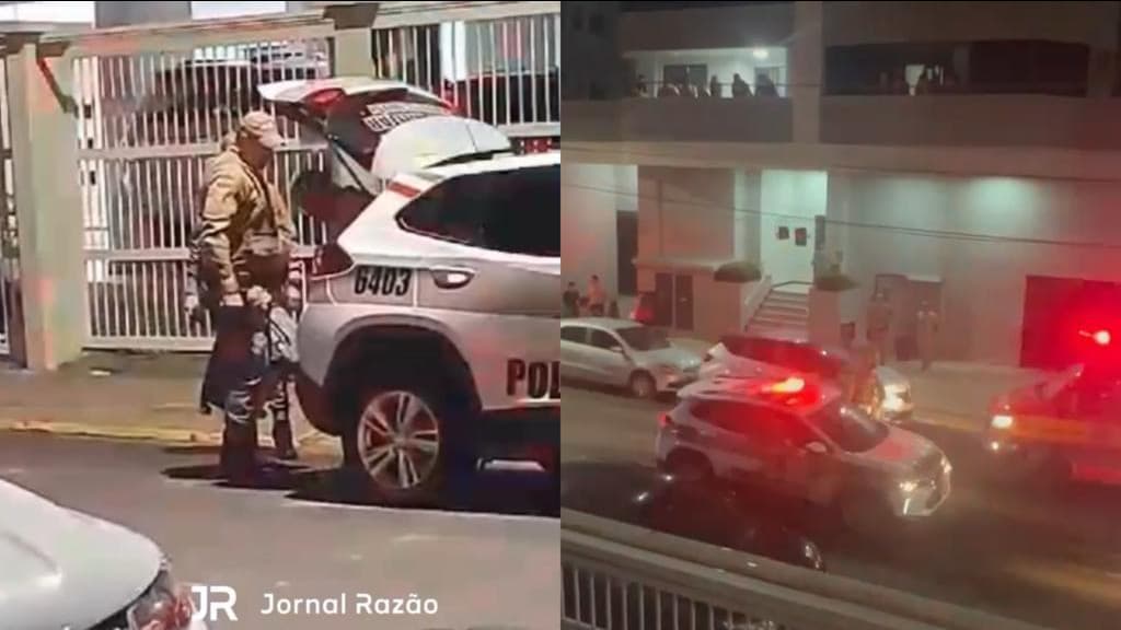 “Homem” é preso após espancar idosa e tentar jogar esposa de apartamento, em Itapema