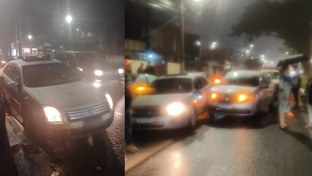 Motorista de Fusion com CNH cassada e cheirado de pó causa acidente com oito veículos