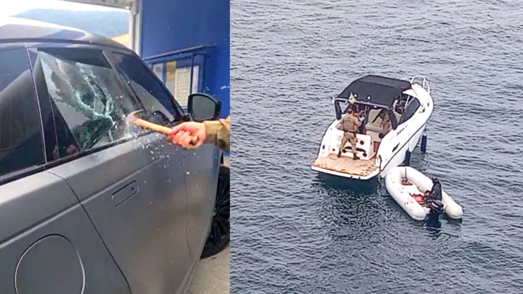 “Fuga de milhões” em Porto Belo mobiliza viaturas, helicóptero e até lancha