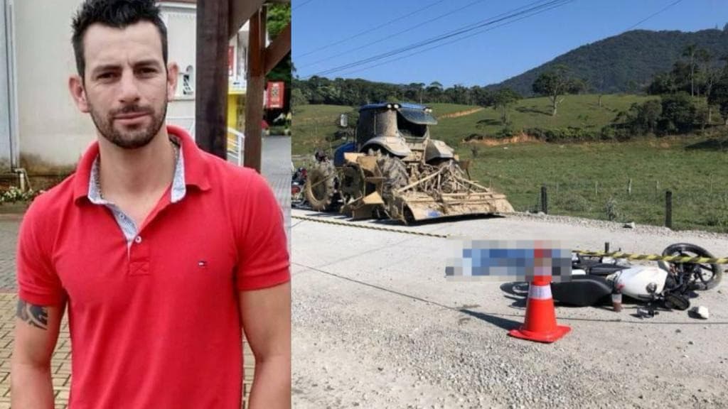 Motociclista morre após colidir em trator da prefeitura de Camboriú