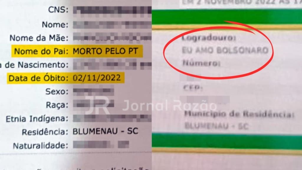 “Morto pelo PT”: moradora de SC leva susto ao ver nome de seu pai no sistema do SUS