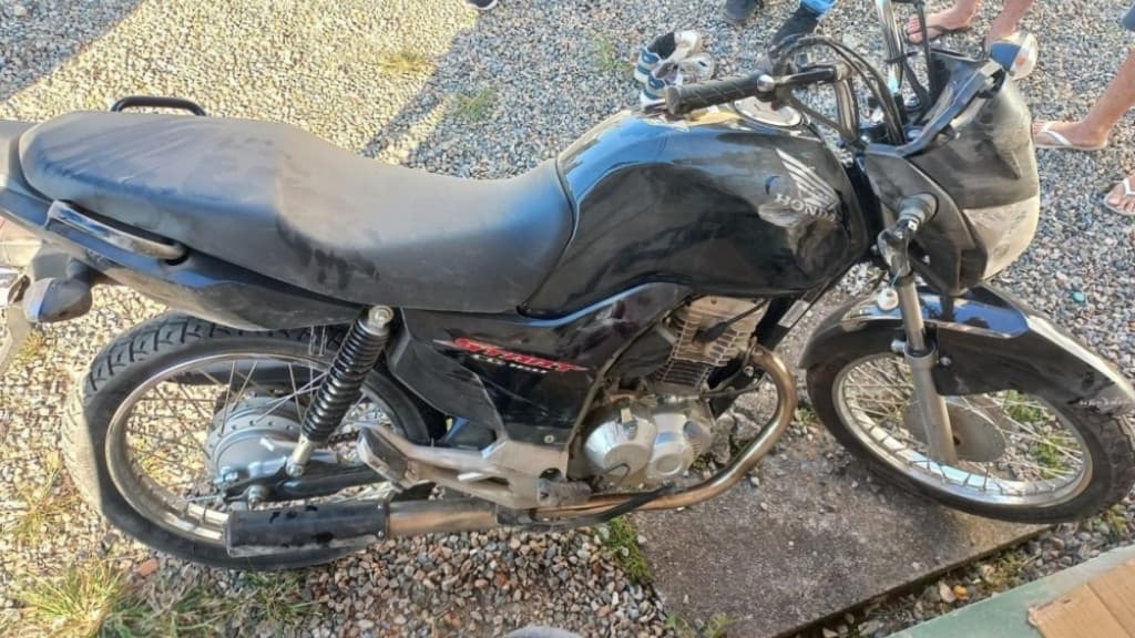 Acidente com motociclista na SC-410, em São João Batista