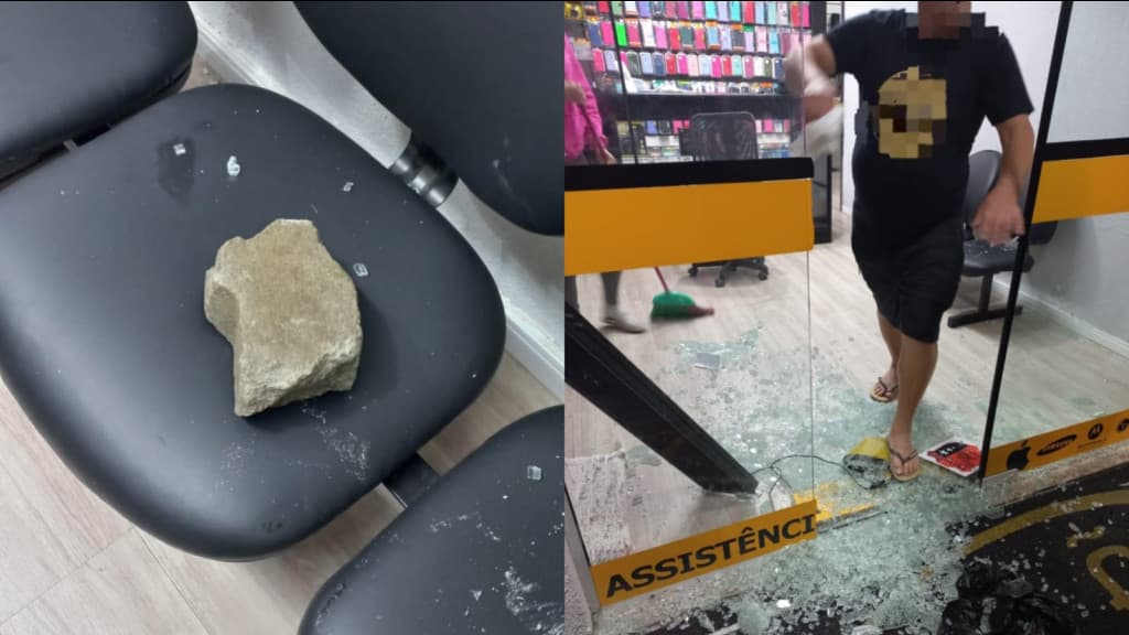Homem arromba e furta loja de celulares em Itapema