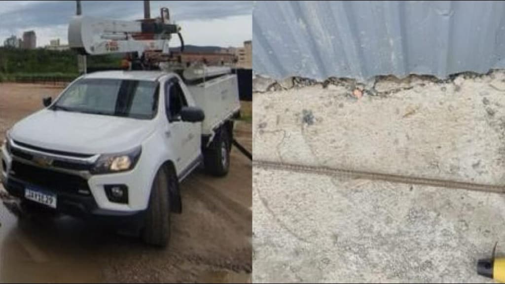 Pedestres sofrem choque elétrico após queda de vergalhão em obra de Porto Belo