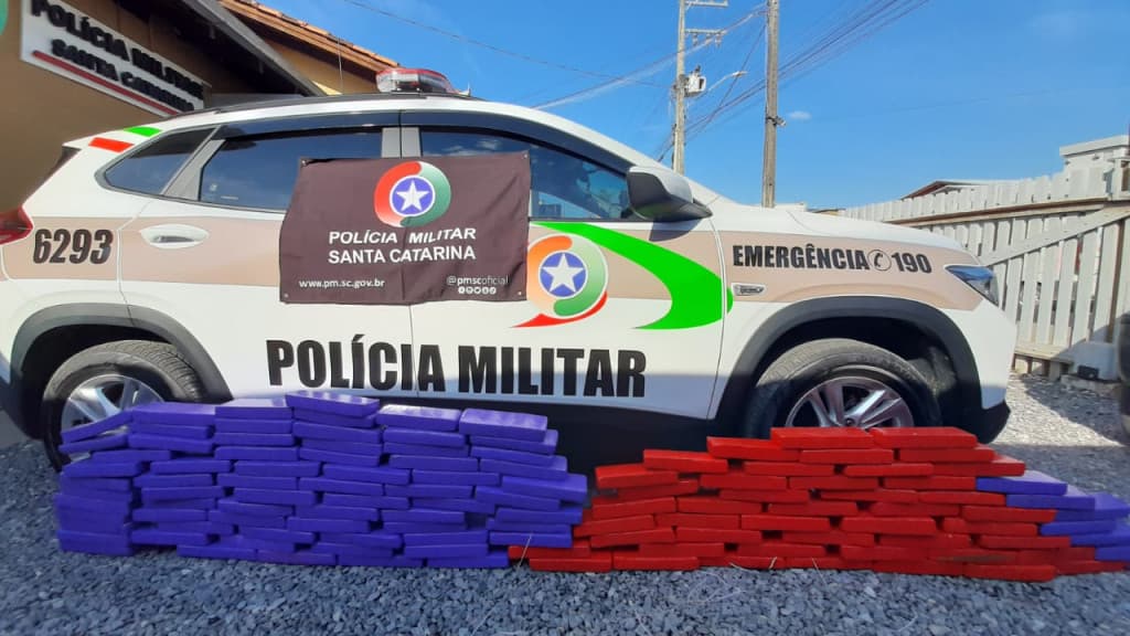 Homem é preso com carga de maconha avaliada em mais de R$ 120 mil em São João Batista