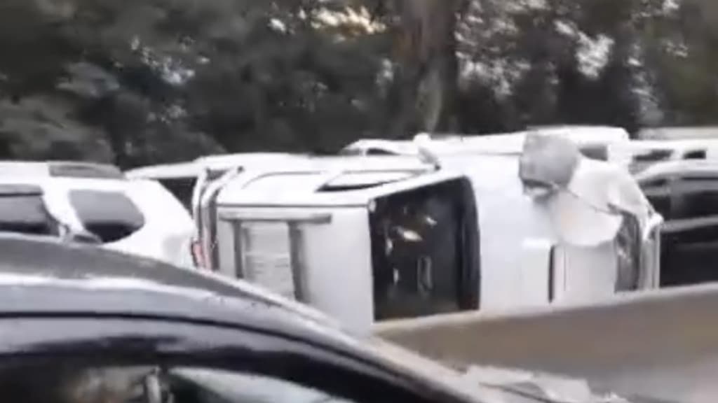 Grave acidente na BR-101, em Palhoça, deixa vítimas presas às ferragens
