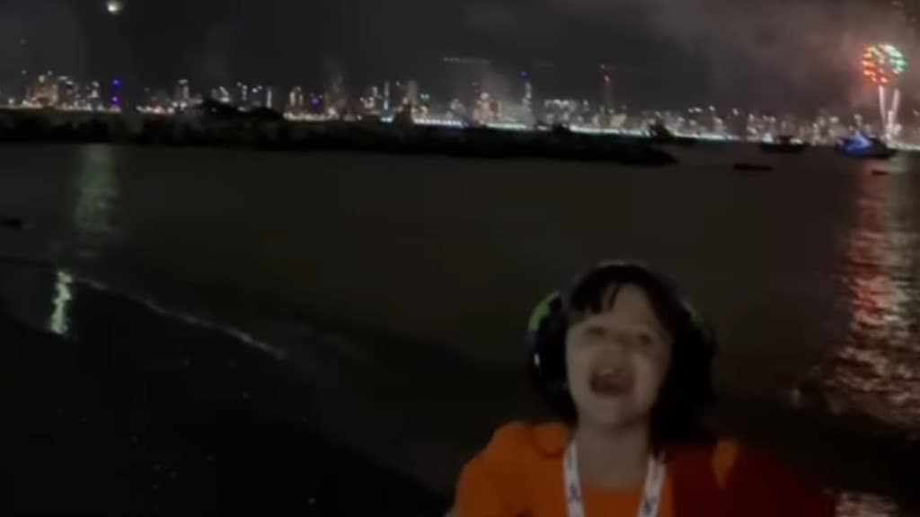 VÍDEO: Gêmeas autistas de Itapema assistem fogos de artifício pela 1ª vez