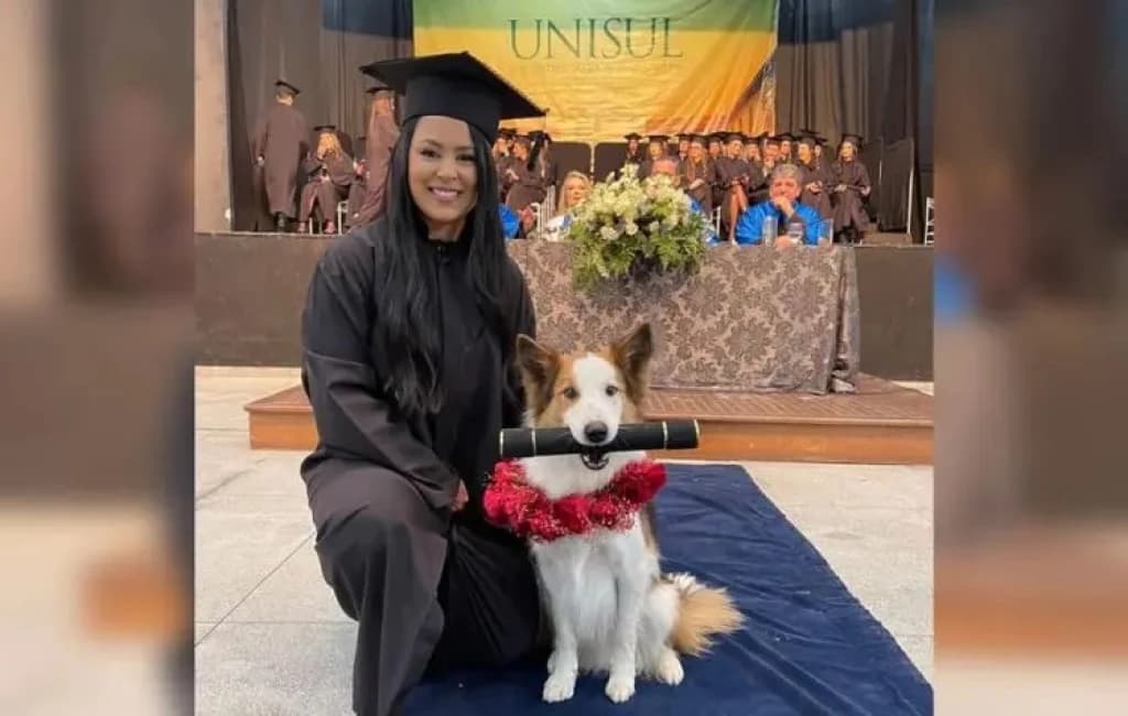 GrAUduado: Cãozinho participa de formatura em SC