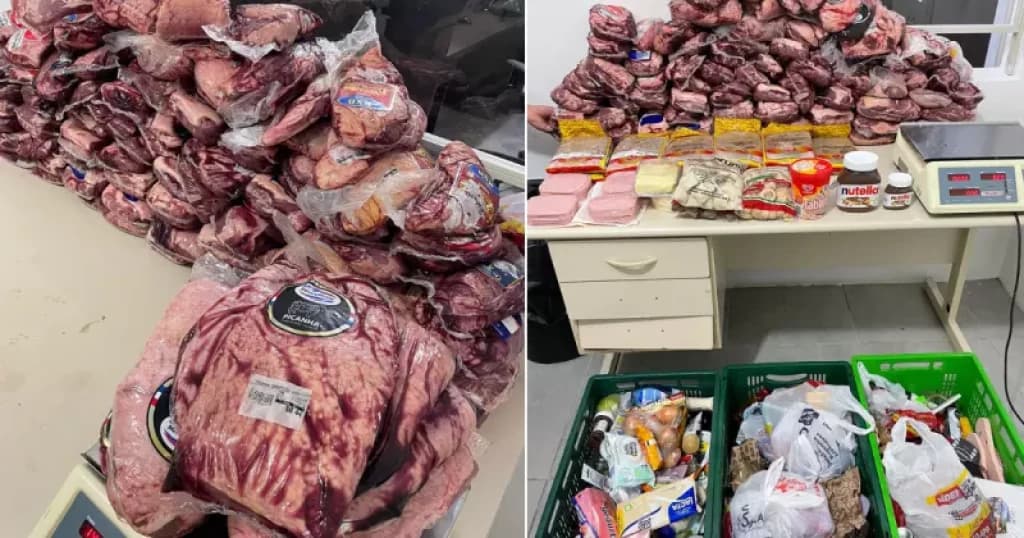 Mulher é presa após furtar carnes em supermercado e tem churrasco cancelado