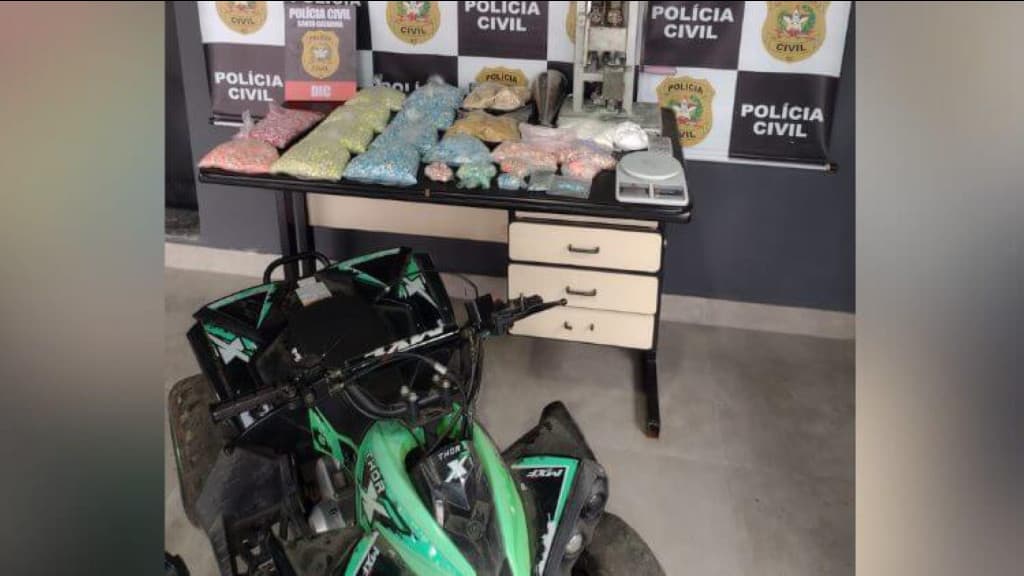 Furto de quadriciclo revela laboratório de ecstasy em Blumenau