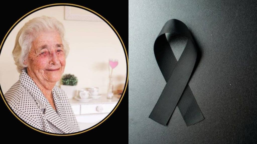 Nota de falecimento de Odilia Albertina Pereira