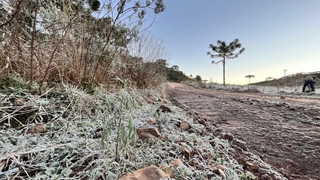 Santa Catarina amanheceu com temperaturas negativas pelo quarto dia consecutivo