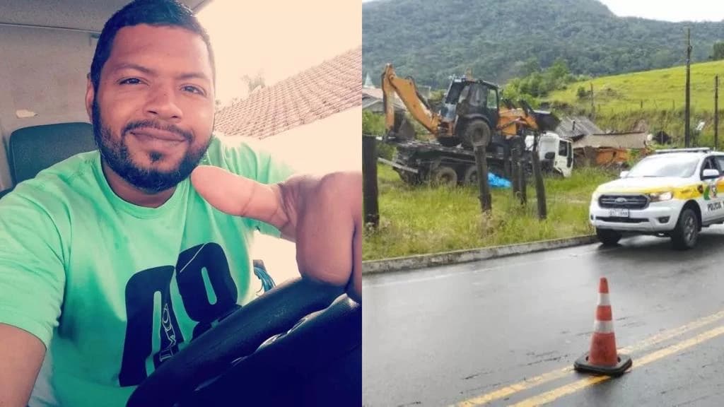 Motorista morre após pular de caminhão sem freios em SC