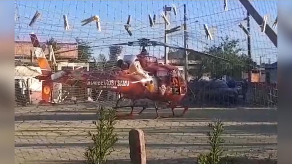 URGENTE: Homem cai de telhado em Tijucas e Arcanjo é acionado