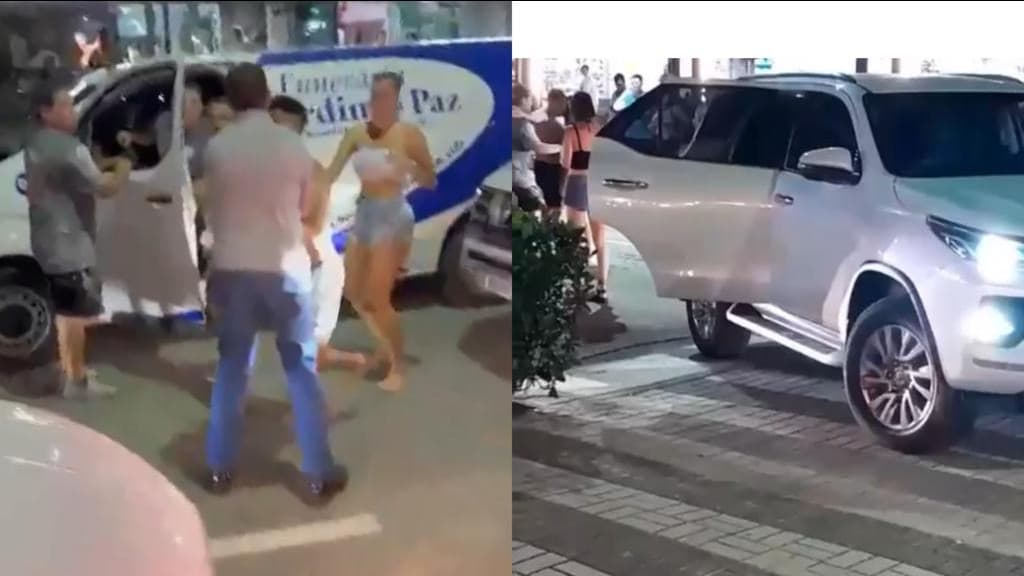VÍDEO: Argentinos tentam agredir trabalhadores em Bombinhas