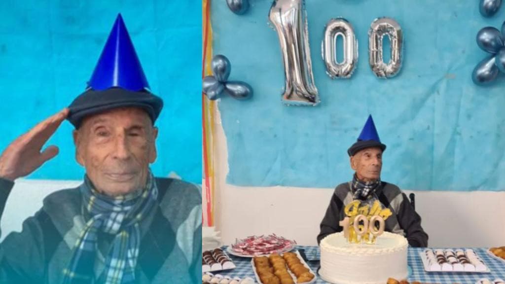 Idoso comemora seu centenário com muita alegria e inspiração em SC