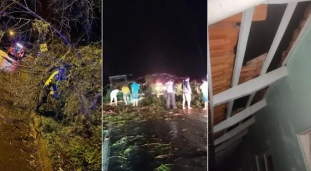 Vento, ventania: frente fria causa caos no Vale do Itajaí