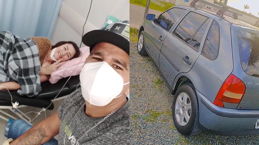 Marido rifa carro para pagar tratamento de câncer da esposa em SC