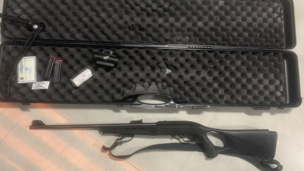 PM age rápido e recupera rifle roubado em São João Batista