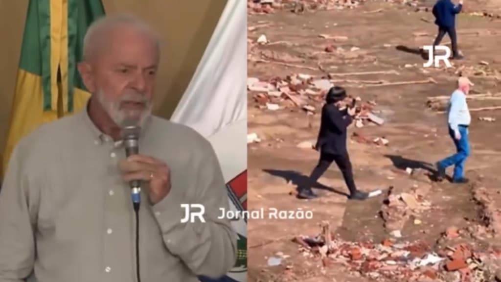 Após fazer “book” fotográfico no RS, Lula diz para não deixarem usar a tragédia para objetivos eleitorais